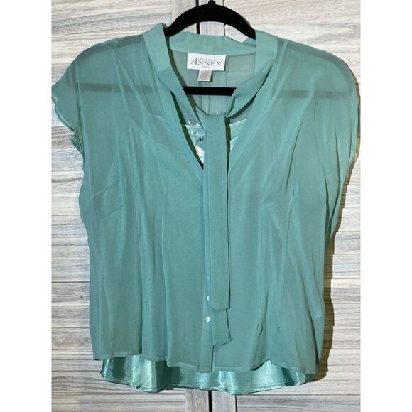 NWT Casual Corner Annex Silk Blouse and Cami - Picture 3 of 14